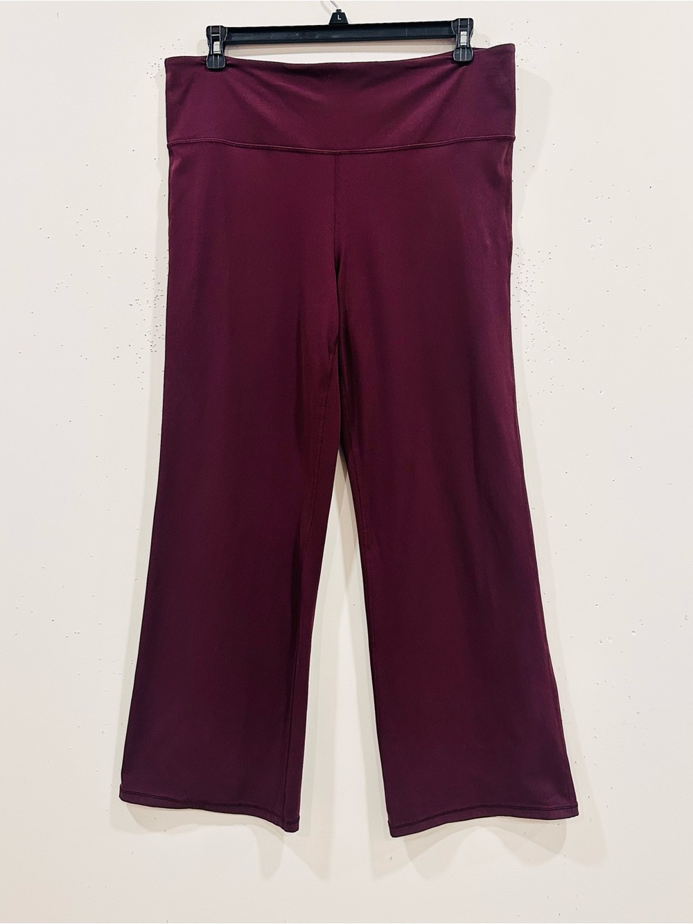 Athleta Elation Flare Pants Plus Size 2X Burgundy High Rise Yoga Athletic Gym